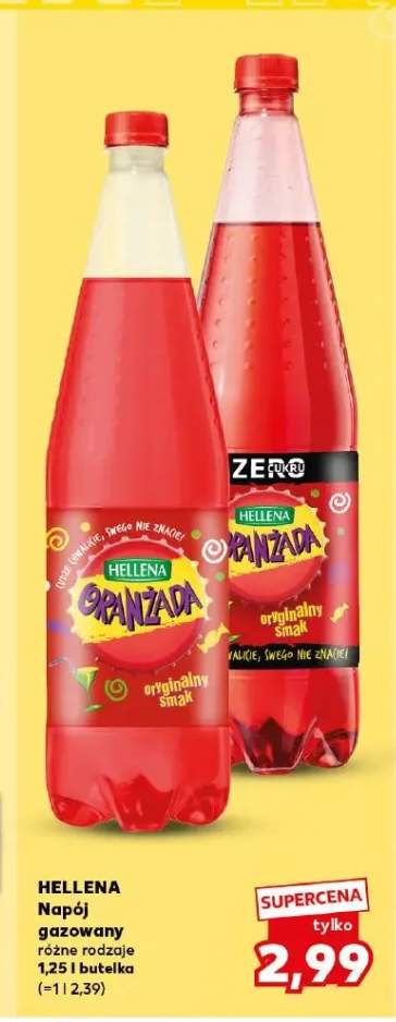 Napój gazowany Hellena Oranżada oryginalny smak