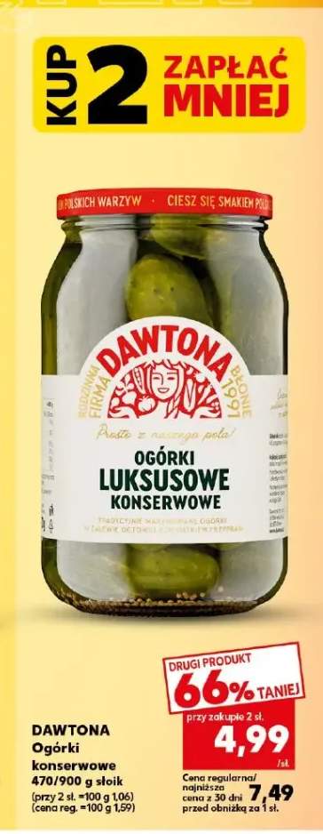 Ogórki konserwowe luksusowe Dawtona