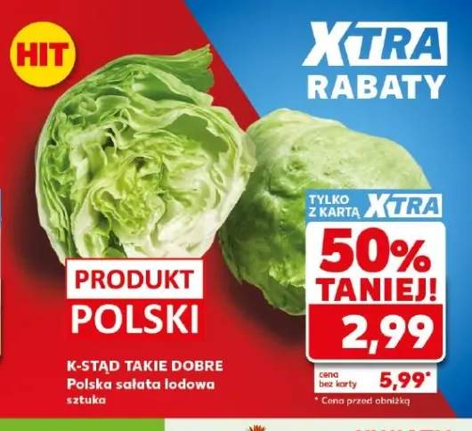 Sałata lodowa K-Stąd Takie Dobre polska