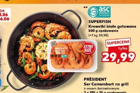 Krewetki białe gotowane Superfish