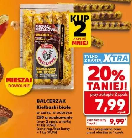 Kiełbaski białe w curry Balcerzak