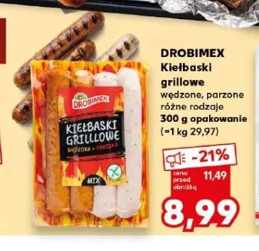 Kiełbaski grillowe wędzone Drobimex