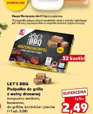 Podpałka do grilla z wełny drzewnej Let's BBQ