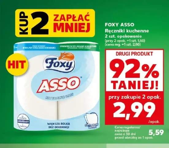 Ręczniki kuchenne Foxy Asso