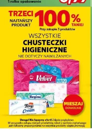 Chusteczki higieniczne Velvet
