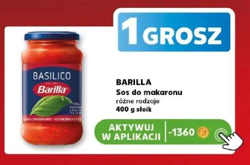 Sos do makaronu Barilla Basilico