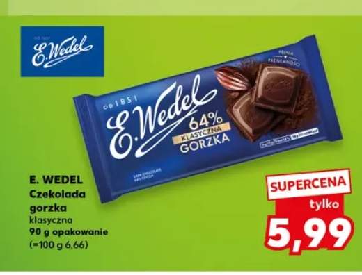 Czekolada gorzka klasyczna E. Wedel 64%