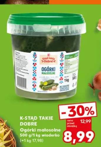 Ogórki małosolne K-Stąd Takie Dobre