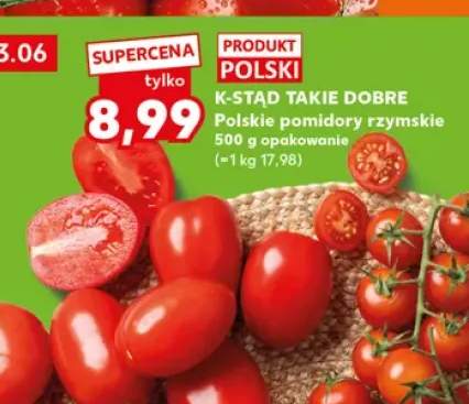 Pomidory rzymskie K-Stąd Takie Dobre polskie