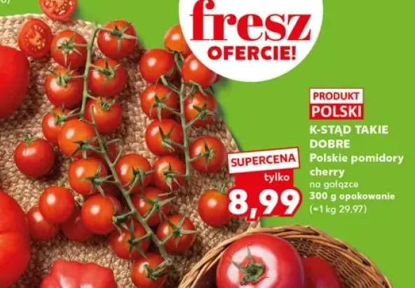 Pomidory cherry na gałązce K-Stąd Takie Dobre polskie