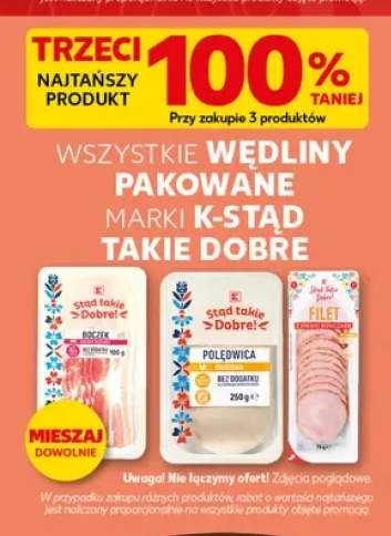 Wędliny pakowane K-Stąd Takie Dobre
