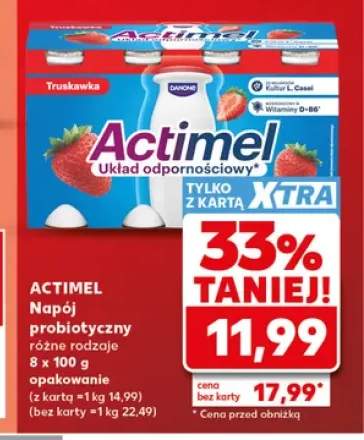 Napój probiotyczny Actimel truskawka