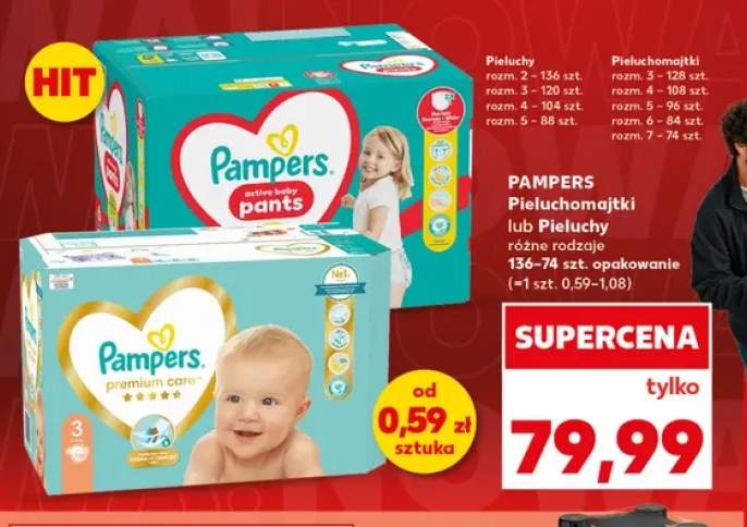 Pieluchy Pampers Premium Care