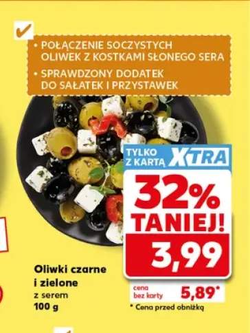 Oliwki czarne i zielone z serem