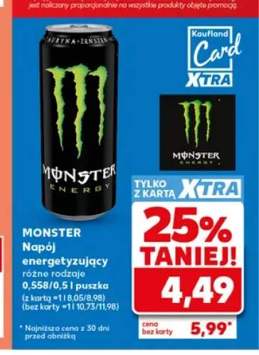 Napój energetyzujący Monster
