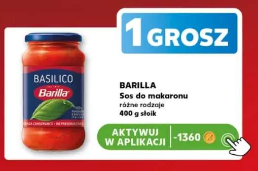 Sos do makaronu Barilla Basilico