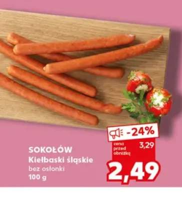Kiełbaski śląskie bez osłonki Sokołów