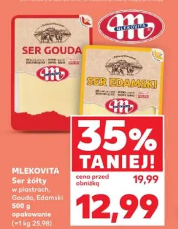 Ser żółty w plastrach Mlekovita Gouda