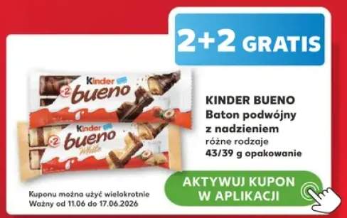 Baton podwójny z nadzieniem Kinder Bueno