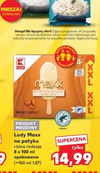 Lody Maxx na patyku K-Classic