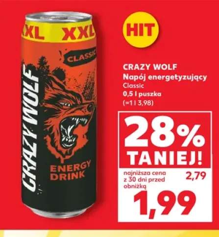 Napój energetyzujący Crazy Wolf Classic