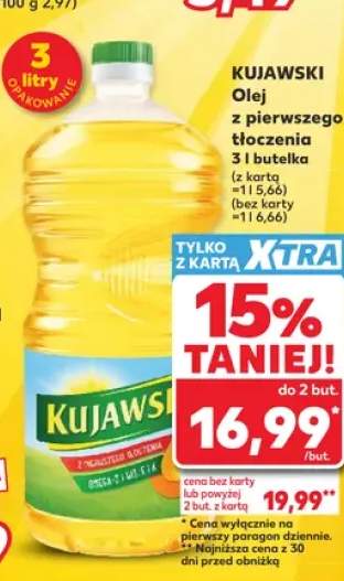Olej rzepakowy Kujawski z pierwszego tłoczenia