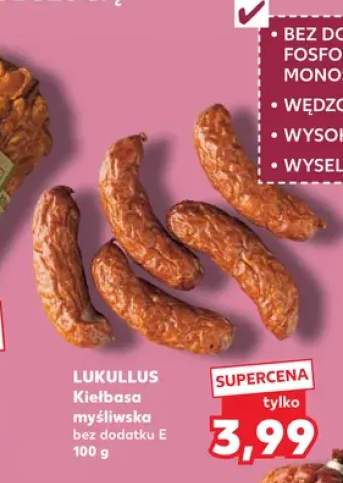 Kiełbasa myśliwska bez dodatku E Lukullus