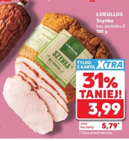 Szynka bez dodatku E Lukullus