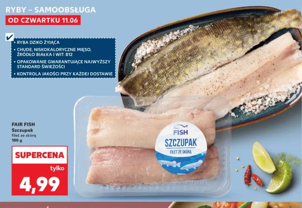 Szczupak filet ze skórą Fair Fish