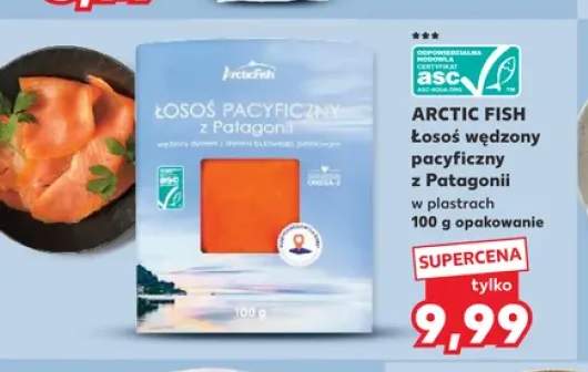 Łosoś wędzony pacyficzny z Patagonii w plastrach Arctic Fish