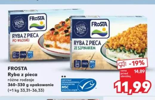 Ryba z pieca ze szpinakiem Frosta