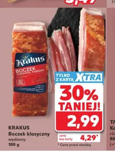Boczek klasyczny wędzony parzony Krakus
