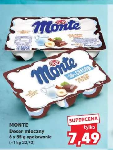 Deser mleczny Zott Monte