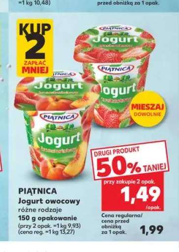 Jogurt owocowy Piątnica brzoskwiniowy