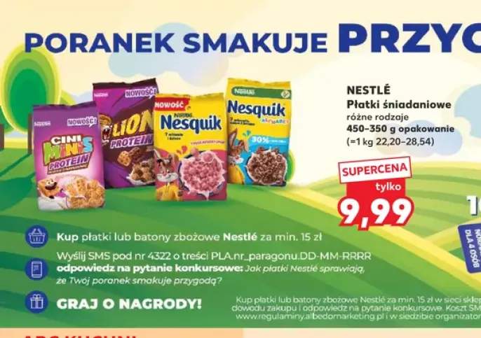 Płatki śniadaniowe Nesquik Nestlé