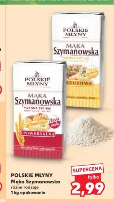 Mąka Szymanowska pszenna typ 550 luksusowa Polskie Młyny