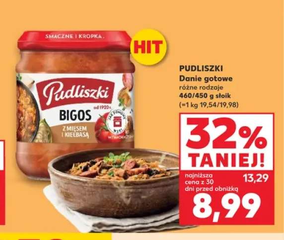 Danie gotowe Pudliszki Bigos z mięsem i kiełbasą