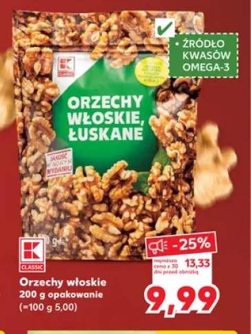 Orzechy włoskie łuskane K-Classic