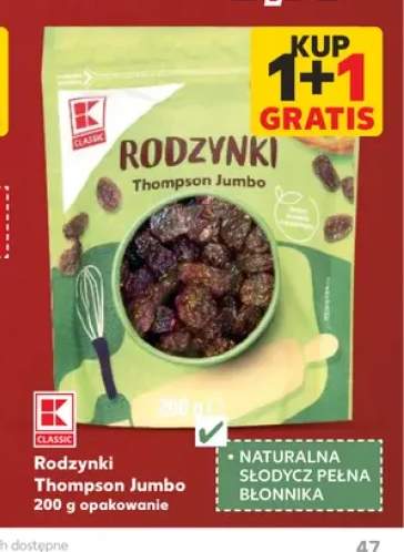 Rodzynki Thompson Jumbo K-Classic