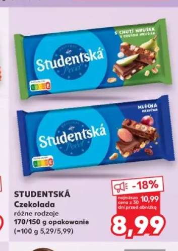 Czekolada Studentská gruszkowa