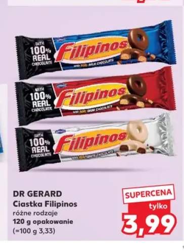 Ciastka Filipinos w białej czekoladzie Dr Gerard