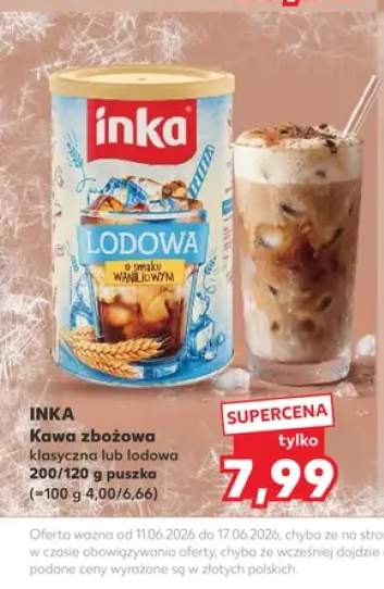 Kawa zbożowa Inka lodowa o smaku waniliowym