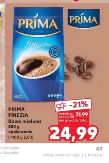 Kawa mielona Prima Finezja