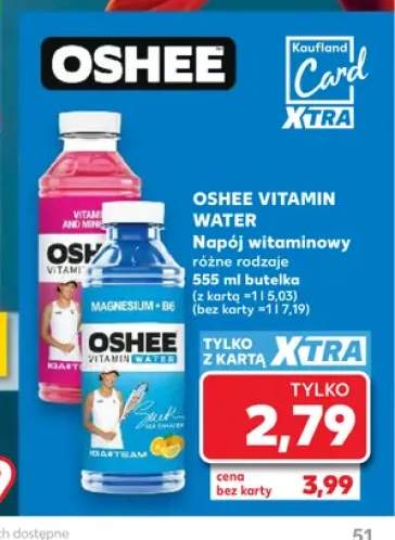 Napój witaminowy Oshee Vitamin Water Magnesium + B6