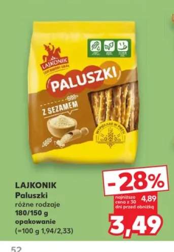 Paluszki Lajkonik z sezamem