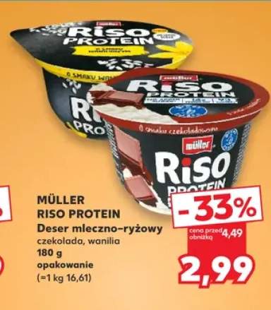 Deser mleczno-ryżowy Müller Riso Protein czekolada