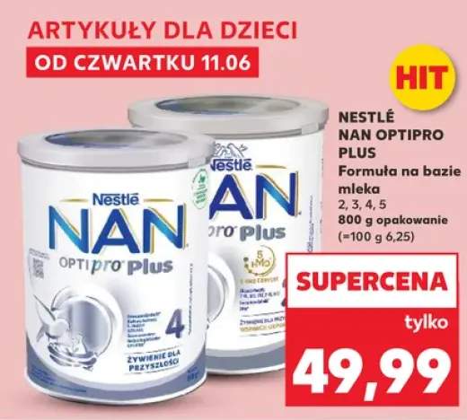 Formuła na bazie mleka Nestlé NAN Optipro Plus 4