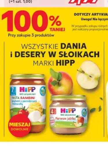 Danie dla dzieci HiPP Pasta Bambini spaghetti z pomidorami i mozzarellą