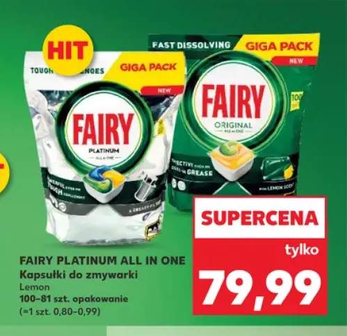 Kapsułki do zmywarki Fairy Original All In One