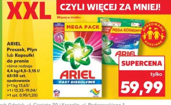 Kapsułki do prania Ariel